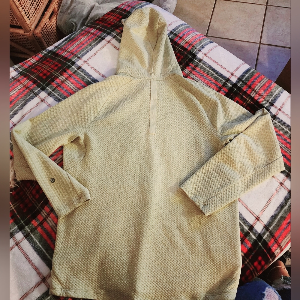 Lululemon At Ease Hoodie - Men's Small Tea Green Hooded Sweater - Picture 8 of 16